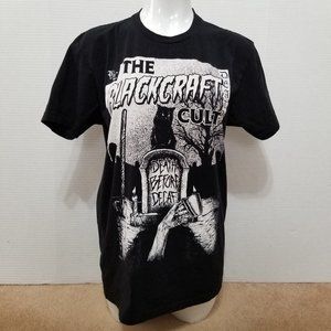 Black Craft Cult shirt Medium Death Before Decaf Comic Cover graveyard graphic